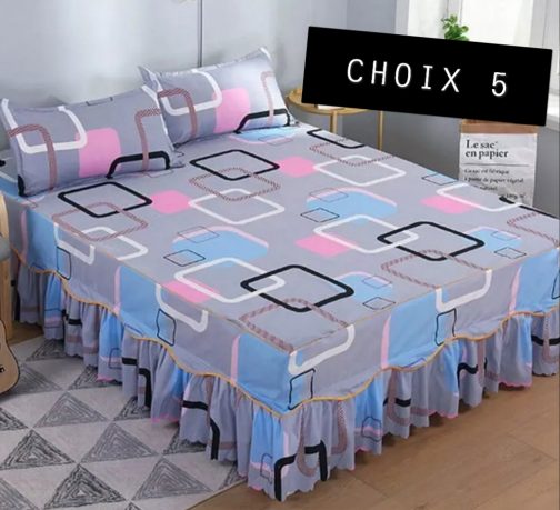 DRAPS AVEC TAIES D'OREILLERS